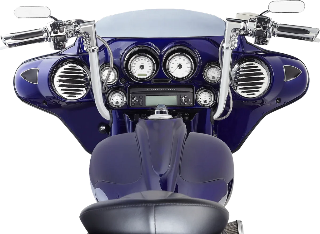 Arlen Ness Grips - Comfort - Deep Cut - TBW - Chrome 500-070 - Detail View