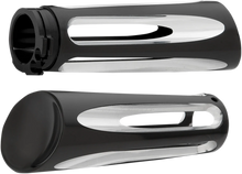 Load image into Gallery viewer, Arlen Ness Grips - Deep Cut - Billet - Black 07-132