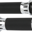 Load image into Gallery viewer, Arlen Ness Grips - Deep Cut - Cable - Chrome 07-316