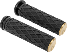 Load image into Gallery viewer, Arlen Ness Grips - Diamond - Cable - Brass 500-006 - Main Product View