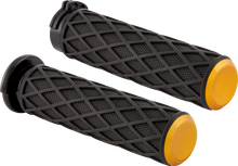 Load image into Gallery viewer, Arlen Ness Grips - Diamond - Cable - Gold 500-014 - Main Product View