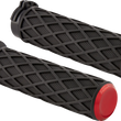 Load image into Gallery viewer, Arlen Ness Grips - Diamond - Cable - Red 500-015 - Main Product View