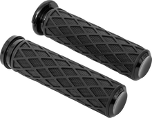 Load image into Gallery viewer, Arlen Ness Grips - Diamond - TBW - Black 500-007 - Main Product View