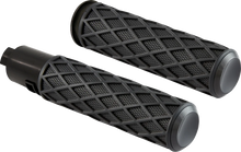Load image into Gallery viewer, Arlen Ness Grips - Diamond - TBW - Black 500-058 - Main Product View