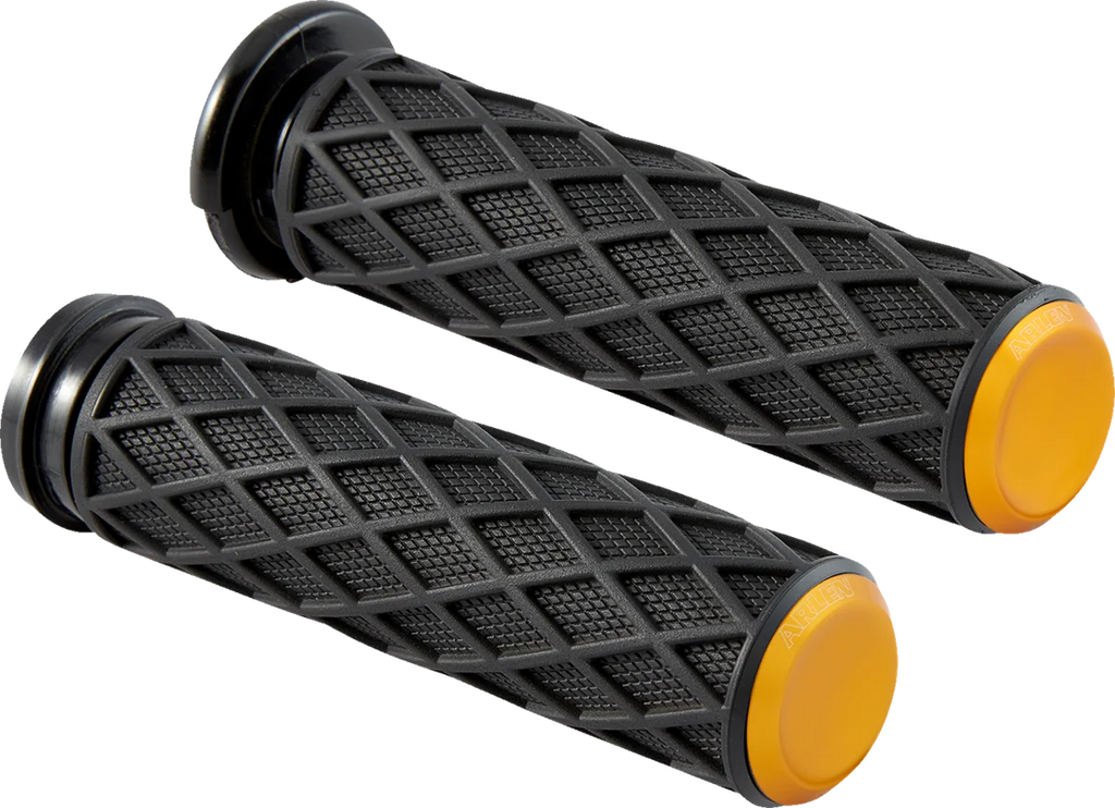 Arlen Ness Grips - Diamond - TBW - Gold 500-016 - Main Product View