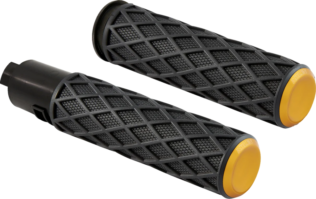 Arlen Ness Grips - Diamond - TBW - Gold 500-060 - Main Product View