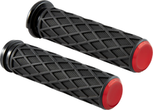 Load image into Gallery viewer, Arlen Ness Grips - Diamond - TBW - Red 500-017 - Main Product View