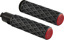 Load image into Gallery viewer, Arlen Ness Grips - Diamond - TBW - Red 500-061 - Main Product View