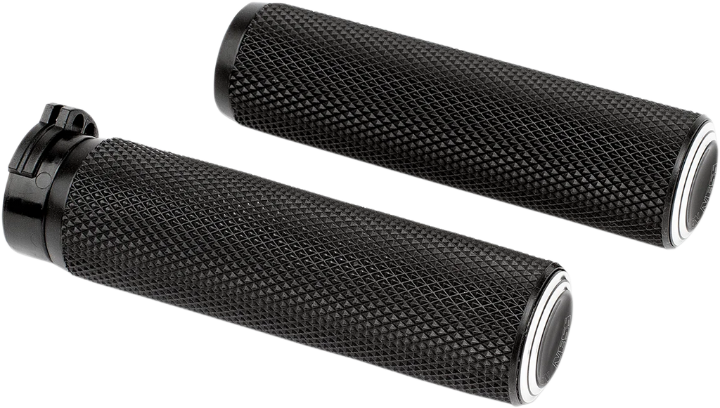 Arlen Ness Grips - Dual Ring - Cable - Black 07-308