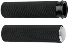Load image into Gallery viewer, Arlen Ness Grips - Knurled - Cable - Chrome 07-324 - Main Product View