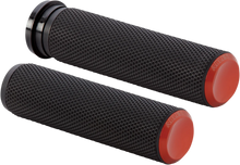 Load image into Gallery viewer, Arlen Ness Grips - Knurled - Cable - Orange 07-304 - Main Product View