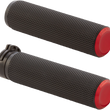 Load image into Gallery viewer, Arlen Ness Grips - Knurled - Cable - Red 07-336 - Main Product View