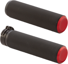 Load image into Gallery viewer, Arlen Ness Grips - Knurled - Cable - Red 07-336 - Main Product View