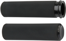 Load image into Gallery viewer, Arlen Ness Grips - Knurled - TBW - Black 07-327 - Main Product View
