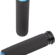 Load image into Gallery viewer, Arlen Ness Grips - Knurled - TBW - Blue 07-345 - Main Product View