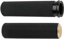 Load image into Gallery viewer, Arlen Ness Grips - Knurled - TBW - Brass 07-334 - Main Product View