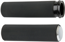 Load image into Gallery viewer, Arlen Ness Grips - Knurled - TBW - Chrome 07-326 - Main Product View