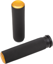 Load image into Gallery viewer, Arlen Ness Grips - Knurled - TBW - Gold 07-347 - Main Product View