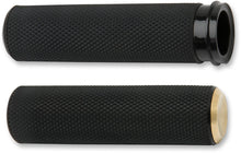 Load image into Gallery viewer, Arlen Ness Grips - Knurled - TBW - Gold 07-347 - Side View