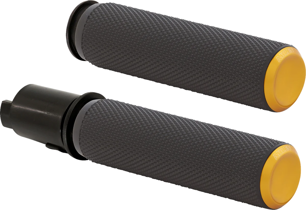 Arlen Ness Grips - Knurled - TBW - Gold 500-054 - Main Product View