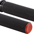Load image into Gallery viewer, Arlen Ness Grips - Knurled - TBW - Orange 07-306 - Main Product View