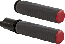 Load image into Gallery viewer, Arlen Ness Grips - Knurled - TBW - Red 500-055 - Main Product View