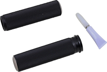 Load image into Gallery viewer, Arlen Ness Grips - Knurled - TBW - Titanium 07-348 - Main Product View