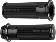 Load image into Gallery viewer, Arlen Ness Grips - Slot Track - Cable - Black 07-301 - Side View