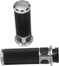 Load image into Gallery viewer, Arlen Ness Grips - Slot Track - Cable - Chrome 07-300 - Main Product View