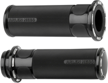Load image into Gallery viewer, Arlen Ness Grips - Slot Track - TBW - Black 07-303 - Main Product View