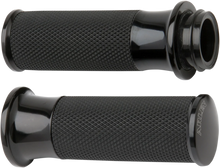 Load image into Gallery viewer, Arlen Ness Grips - Smoothie - TBW - Black 07-323 - Main Product View