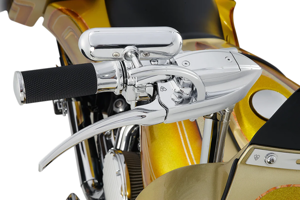 Arlen Ness Grips - Smoothie - TBW - Chrome 07-322 - Side View