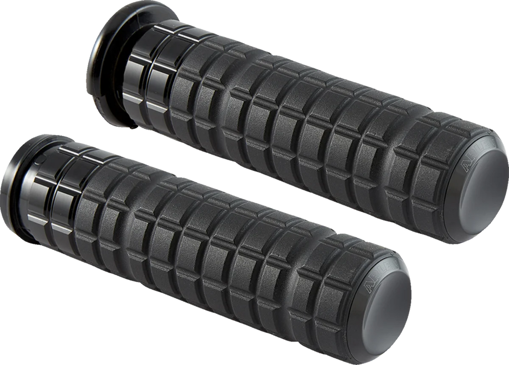 Arlen Ness Grips - SpeedLiner - TBW - Black 500-002 - Main Product View