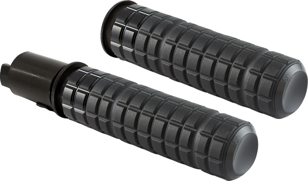 Arlen Ness Grips - SpeedLiner - TBW - Black 500-062 - Main Product View