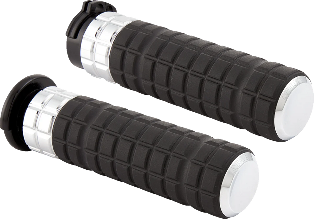 Arlen Ness Grips - SpeedLiner - TBW - Chrome 500-003 - Main Product View