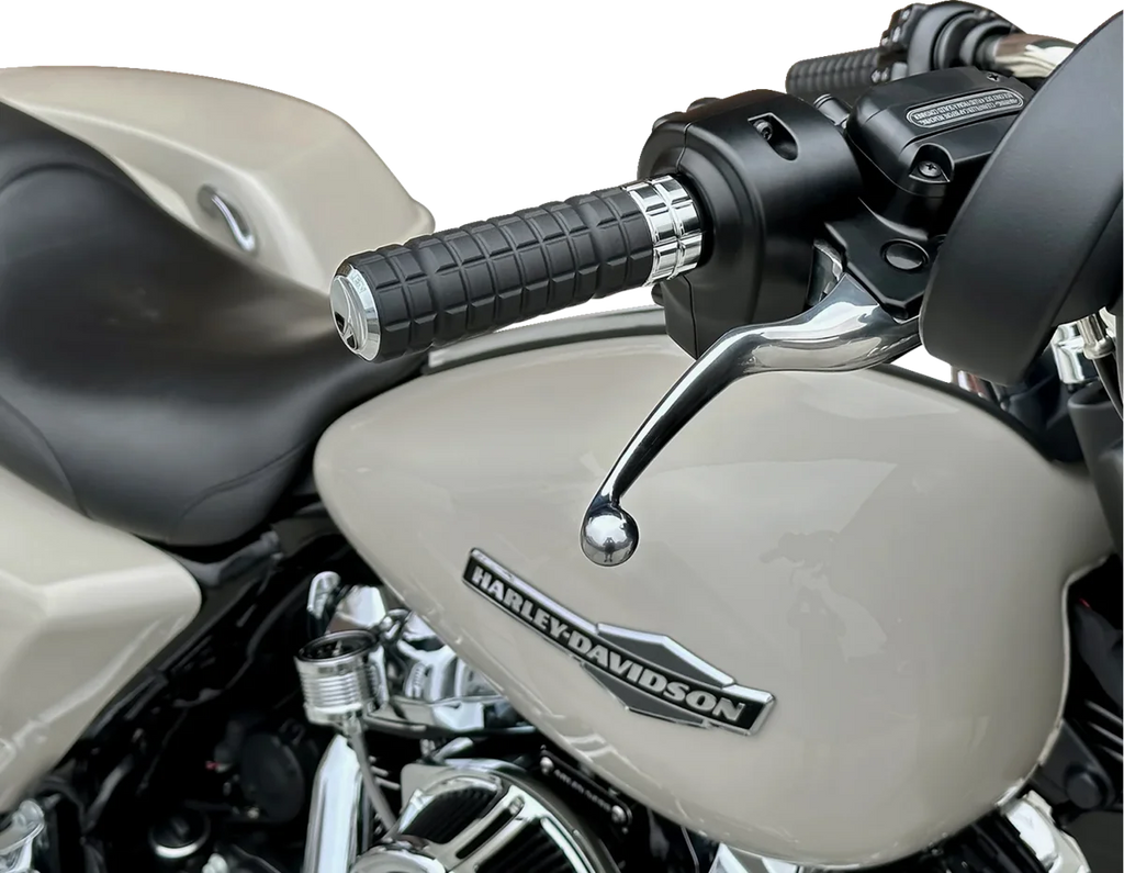 Arlen Ness Grips - SpeedLiner - TBW - Chrome 500-063 - Side View