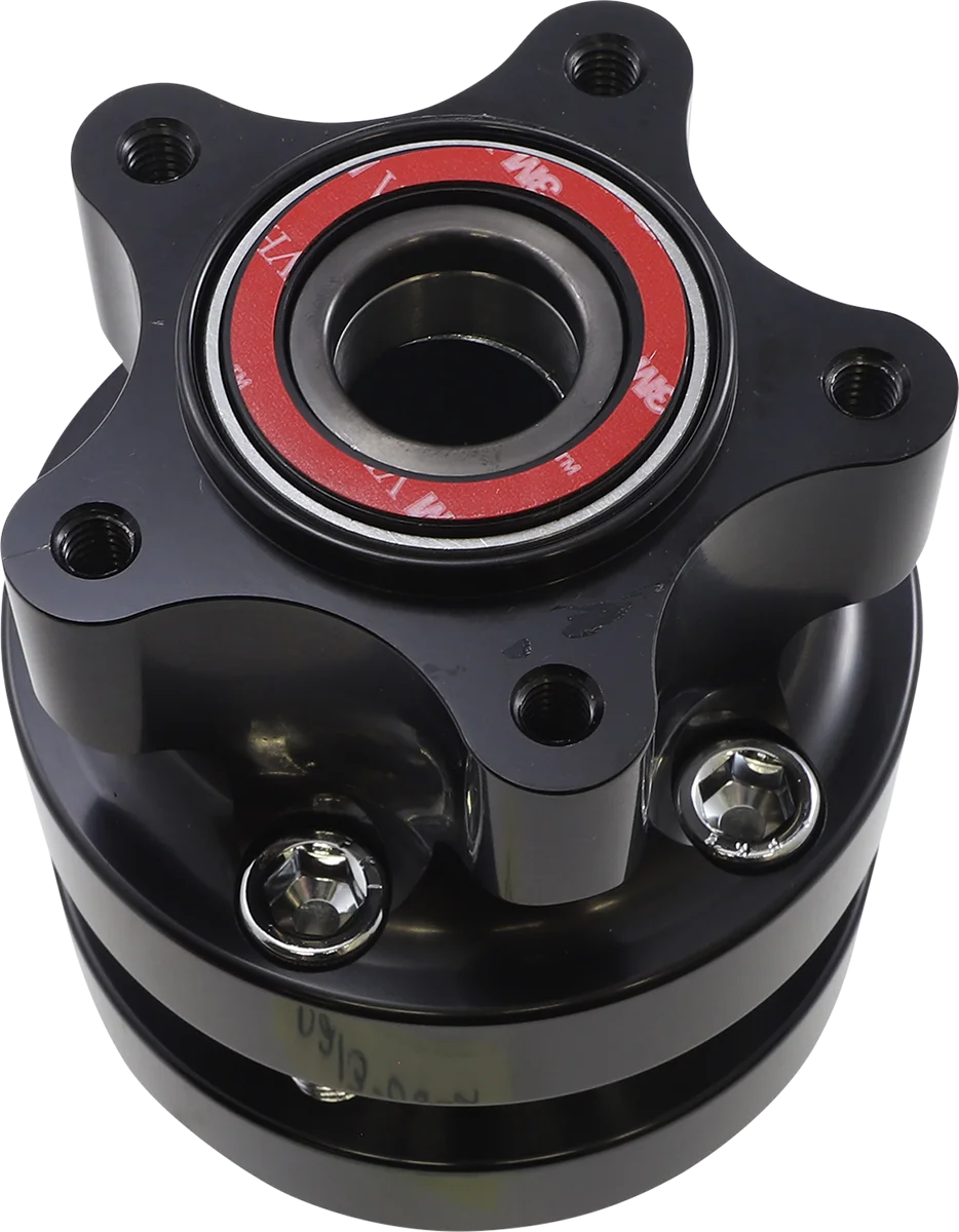 Arlen Ness Hub - Cartridge - Front/Single Disc - Black - '08+ FLT 71-602 - Side View