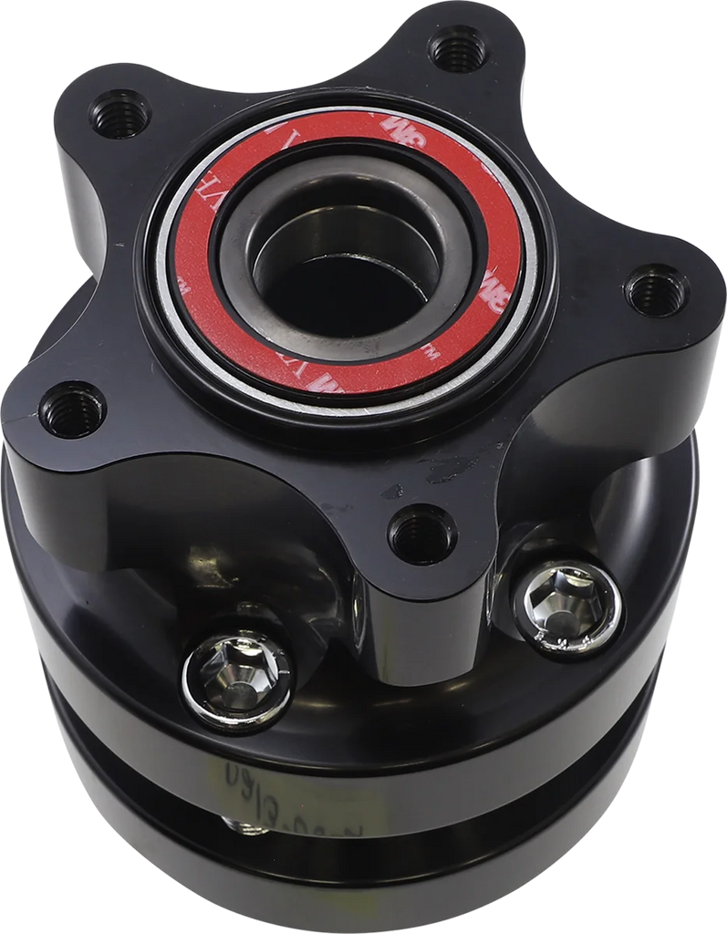 Arlen Ness Hub - Cartridge - Front/Single Disc - Black - '08+ FLT 71-602 - Side View