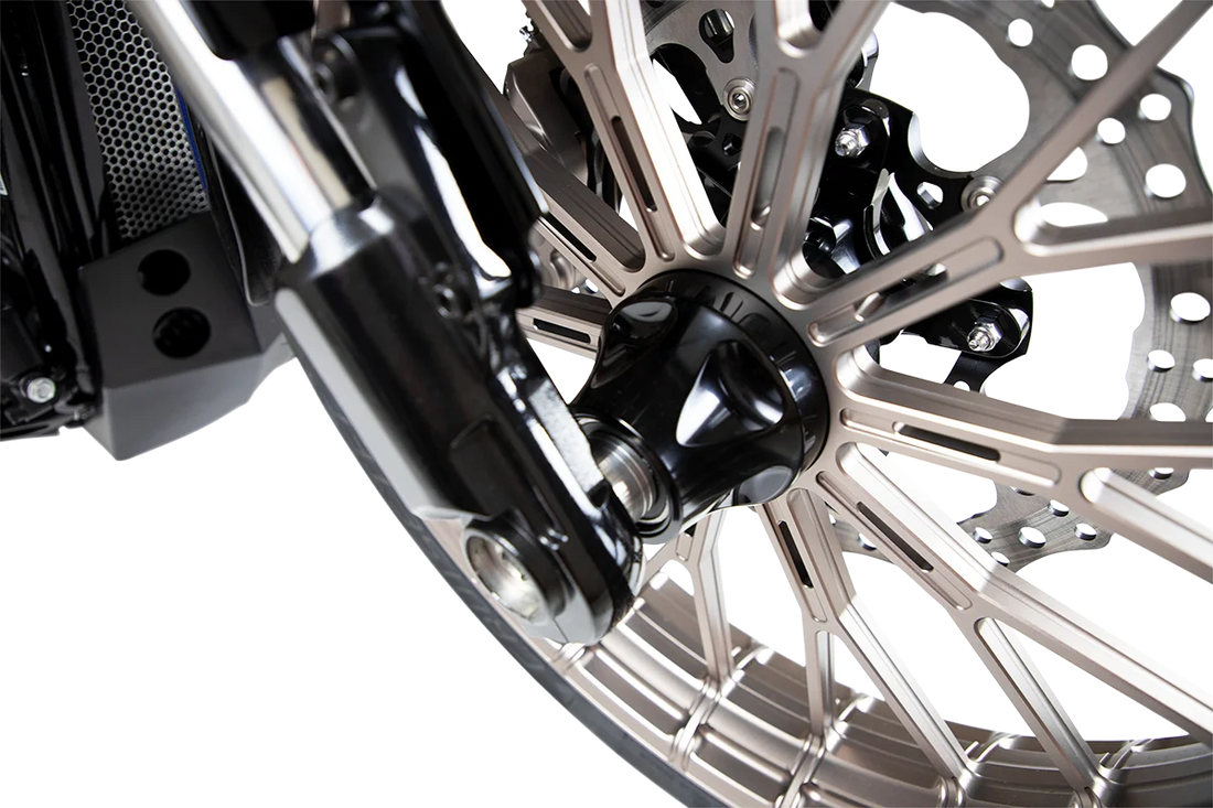 Arlen Ness Hub - Cartridge - Front/Single Disc - Black - '08+ FLT 71-602 - Back View