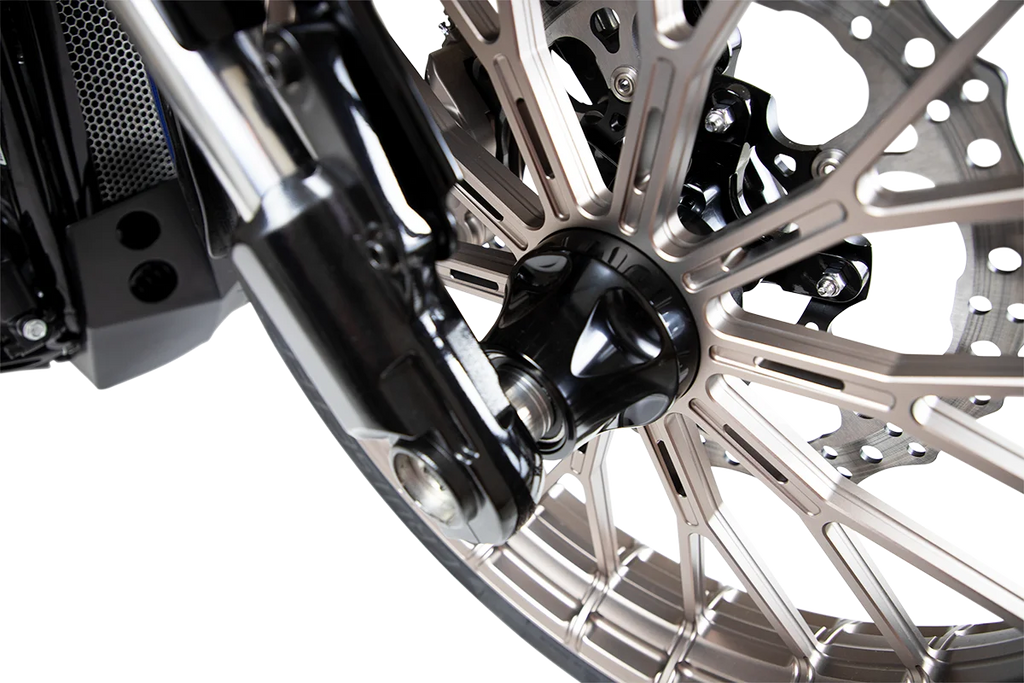 Arlen Ness Hub - Cartridge - Front/Single Disc - Black - '08+ FLT 71-602 - Back View