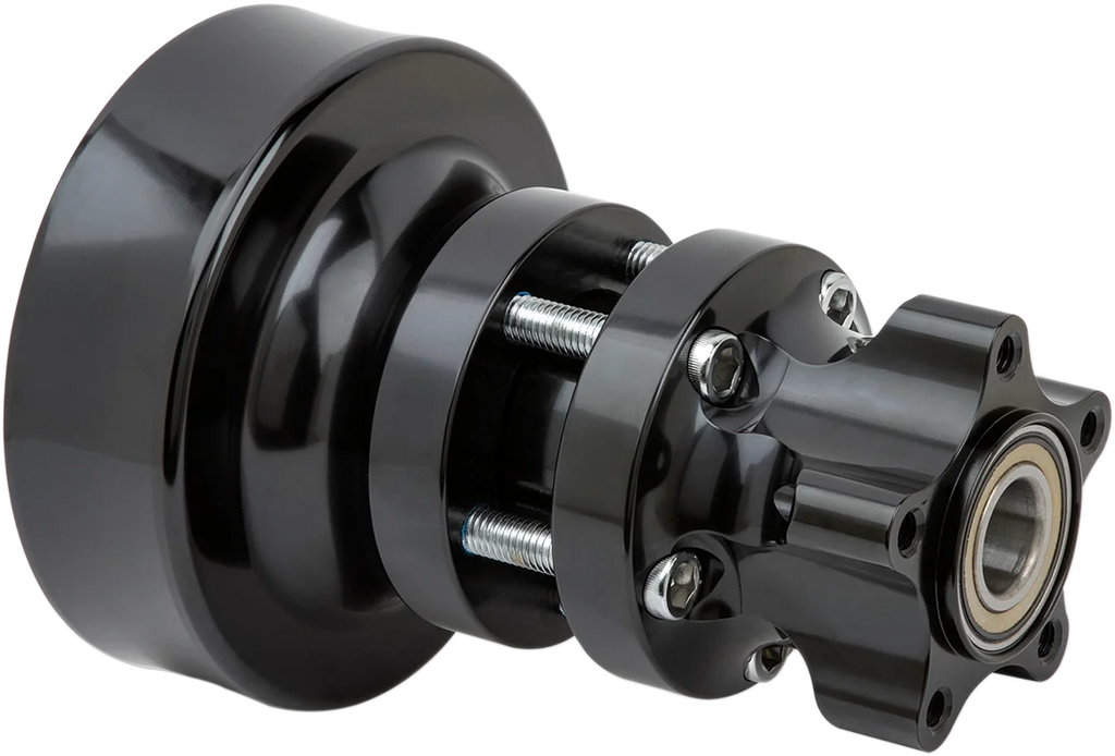 Arlen Ness Hub - Cartridge - Front/Single Disc - Chrome - '08+ FLT 71-603 - Side View