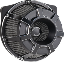 Load image into Gallery viewer, Arlen Ness Inverted Series Air Cleaner Kit - Beveled - Black - 600-225 - Main Product View
