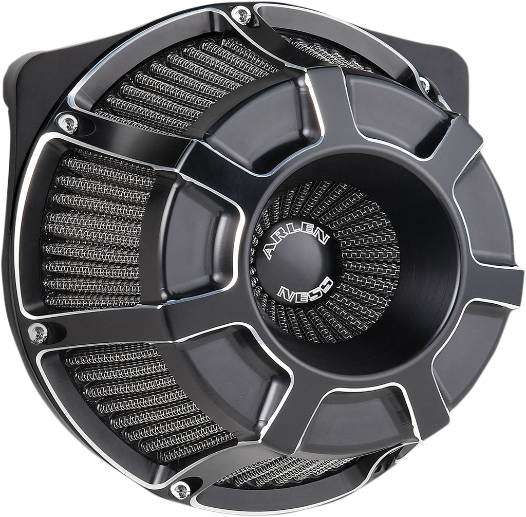 Arlen Ness Inverted Series Air Cleaner Kit - Black 18-919 - Main Product View
