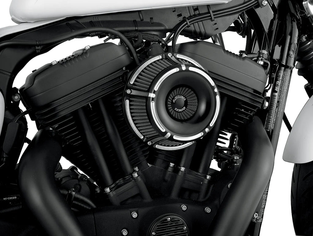 Arlen Ness Inverted Series Air Cleaner Kit - Black 18-923 - Side View