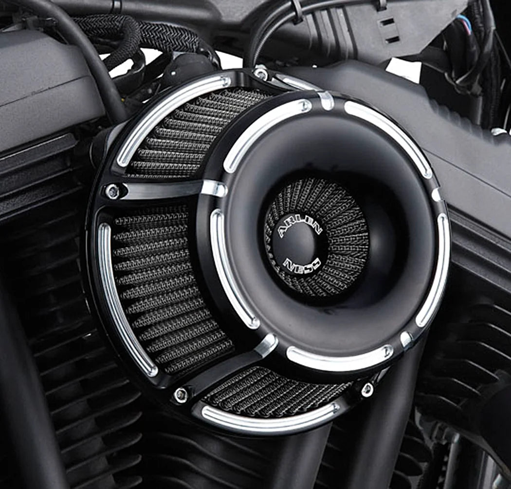 Arlen Ness Inverted Series Air Cleaner Kit - Black 18-925 - Side View