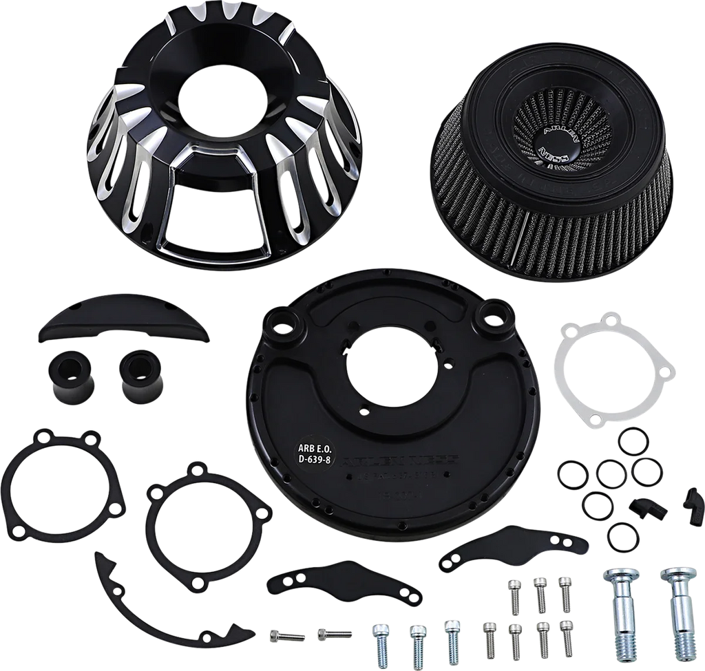 Arlen Ness Inverted Series Air Cleaner Kit - Black 18-931 - Main Product View
