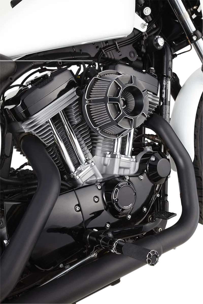 Arlen Ness Inverted Series Air Cleaner Kit - Black 18-933 - Side View