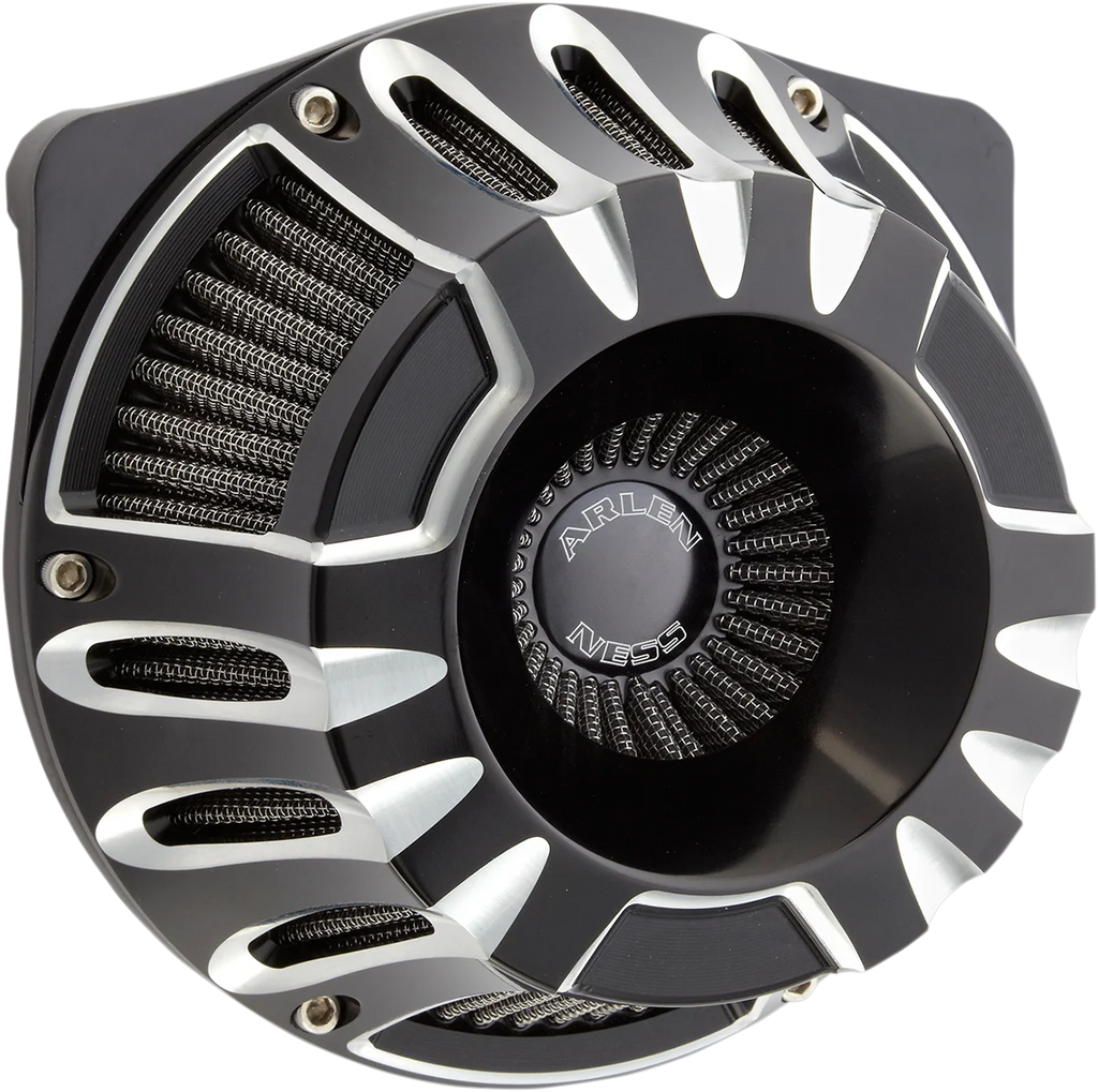 Arlen Ness Inverted Series Air Cleaner Kit - Black 18-933 - Detail View