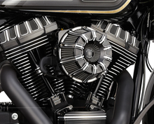 Load image into Gallery viewer, Arlen Ness Inverted Series Air Cleaner Kit - Black 18-941 - Back View