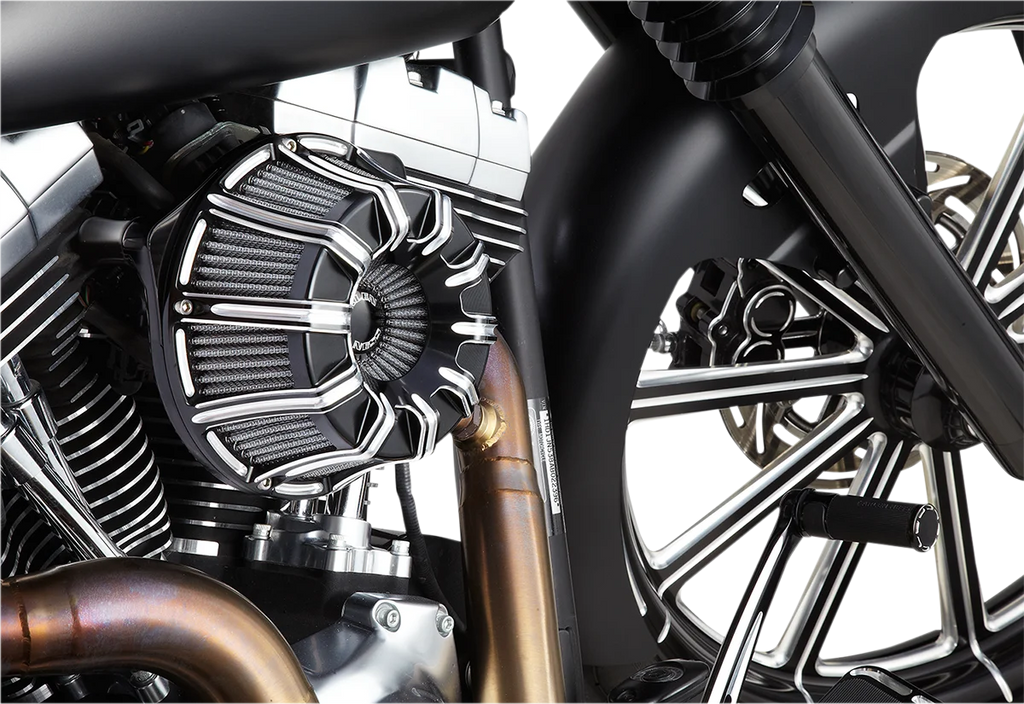 Arlen Ness Inverted Series Air Cleaner Kit - Black 18-943 - Side View
